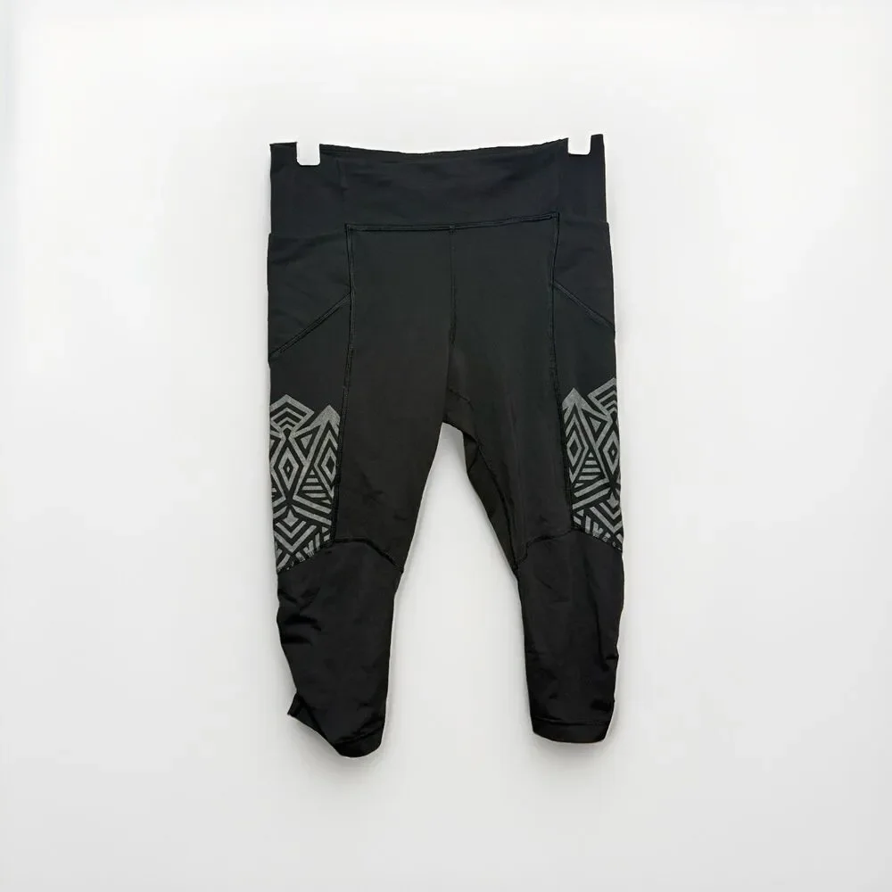 Lululemon Stash It Crop Women's Size 6 Luxtreme 27 x 16 Black Leggings (A6)